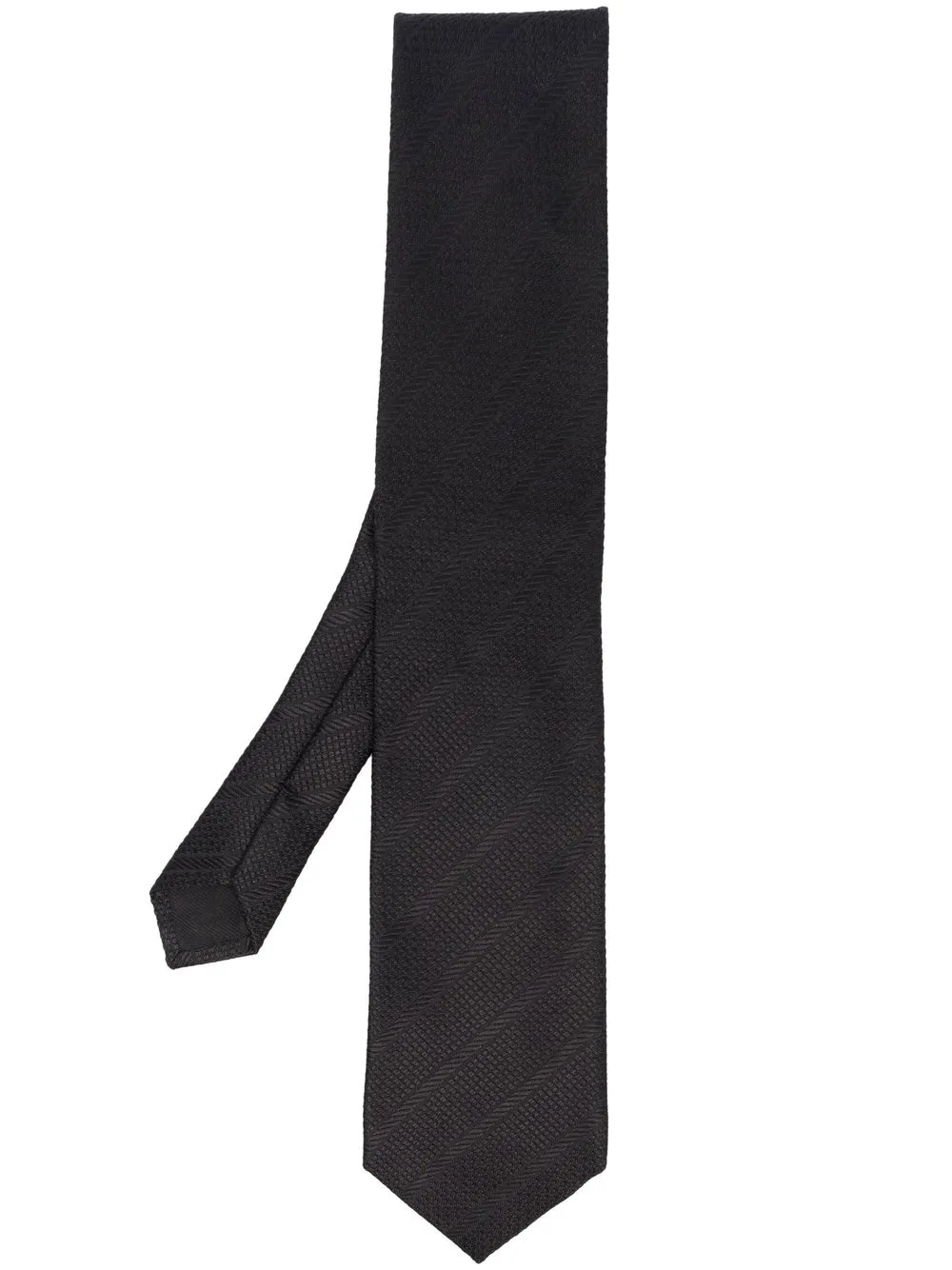 

TOM FORD patterned silk tie - Black