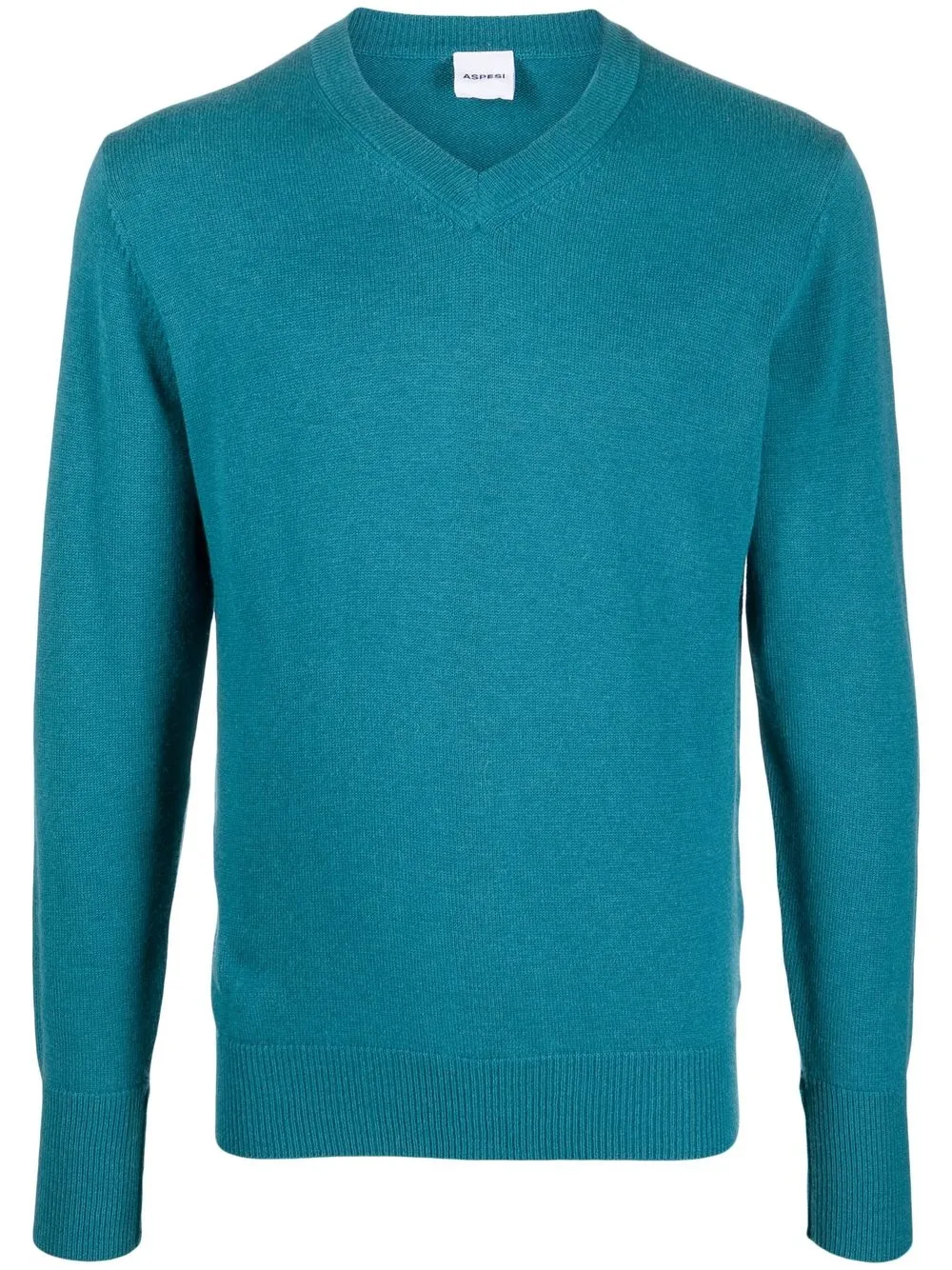 

ASPESI elbow-patch wool jumper - Green