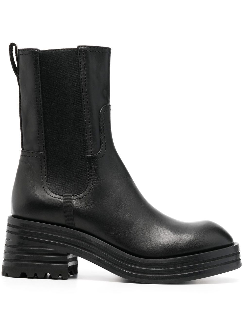 Premiata leather 70mm Chelsea boots – Black