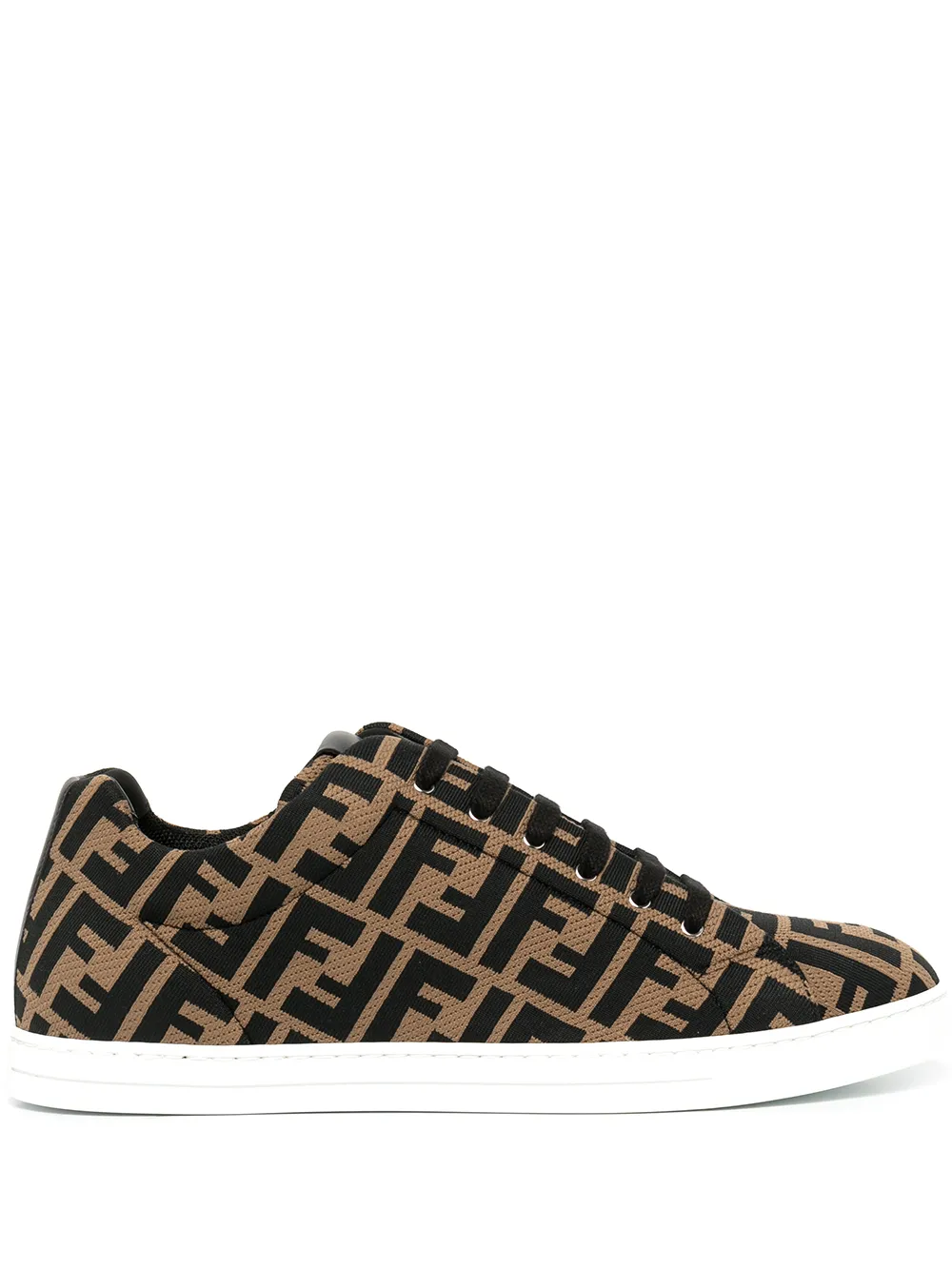 

Fendi tenis bajos con logo FF - Negro