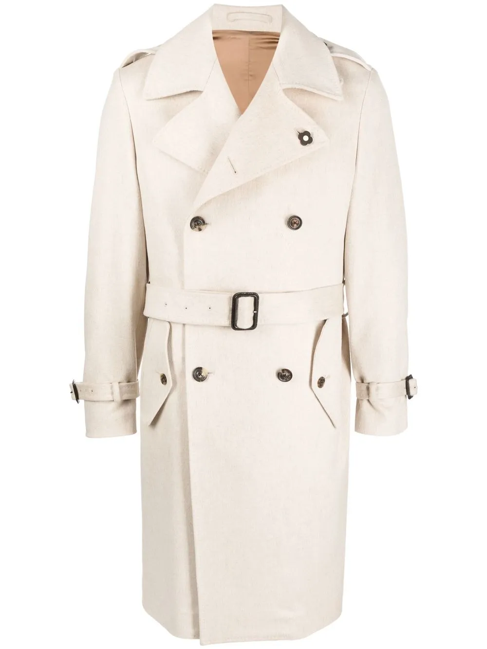 

Lardini double-breasted trench coat - Neutrals