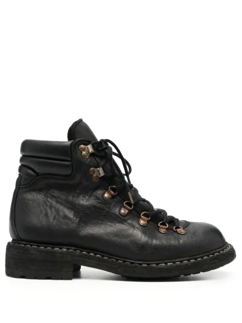 Guidi lace-up horse leather boots