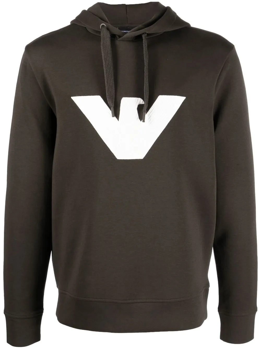 

Emporio Armani hoodie con logo estampado - Verde