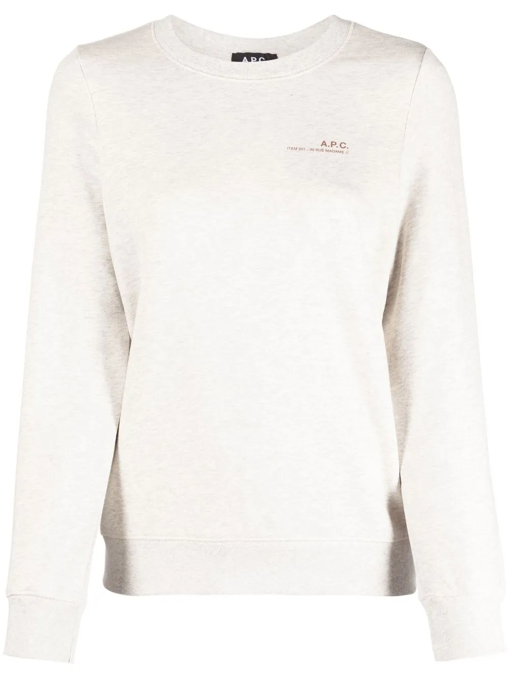 

A.P.C. sudadera con logo estampado - Neutro