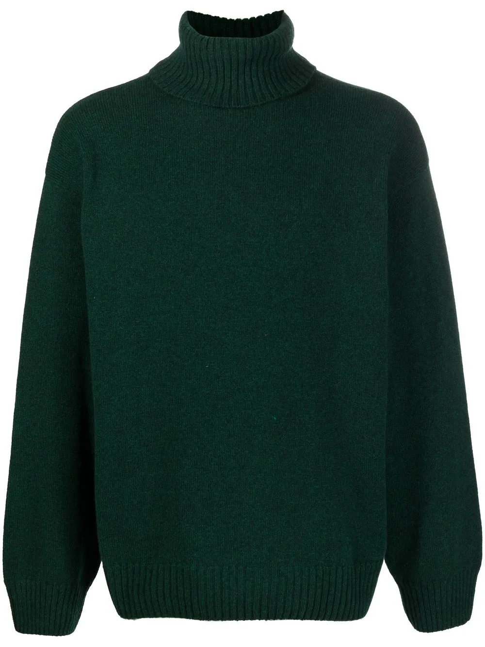 

A.P.C. drop-shoulder roll-neck jumper - Green