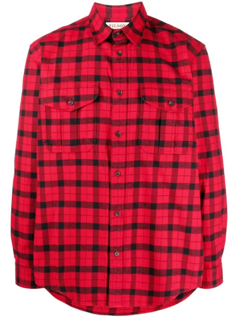 Filson check-print long-sleeve shirt