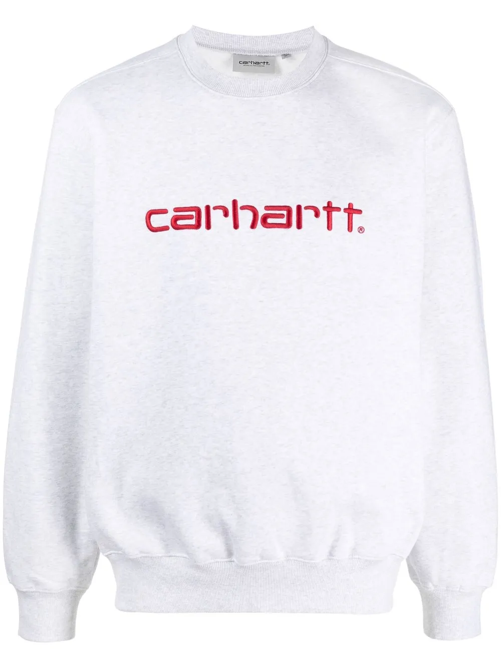 

Carhartt WIP sudadera con cuello redondo y logo bordado - Gris