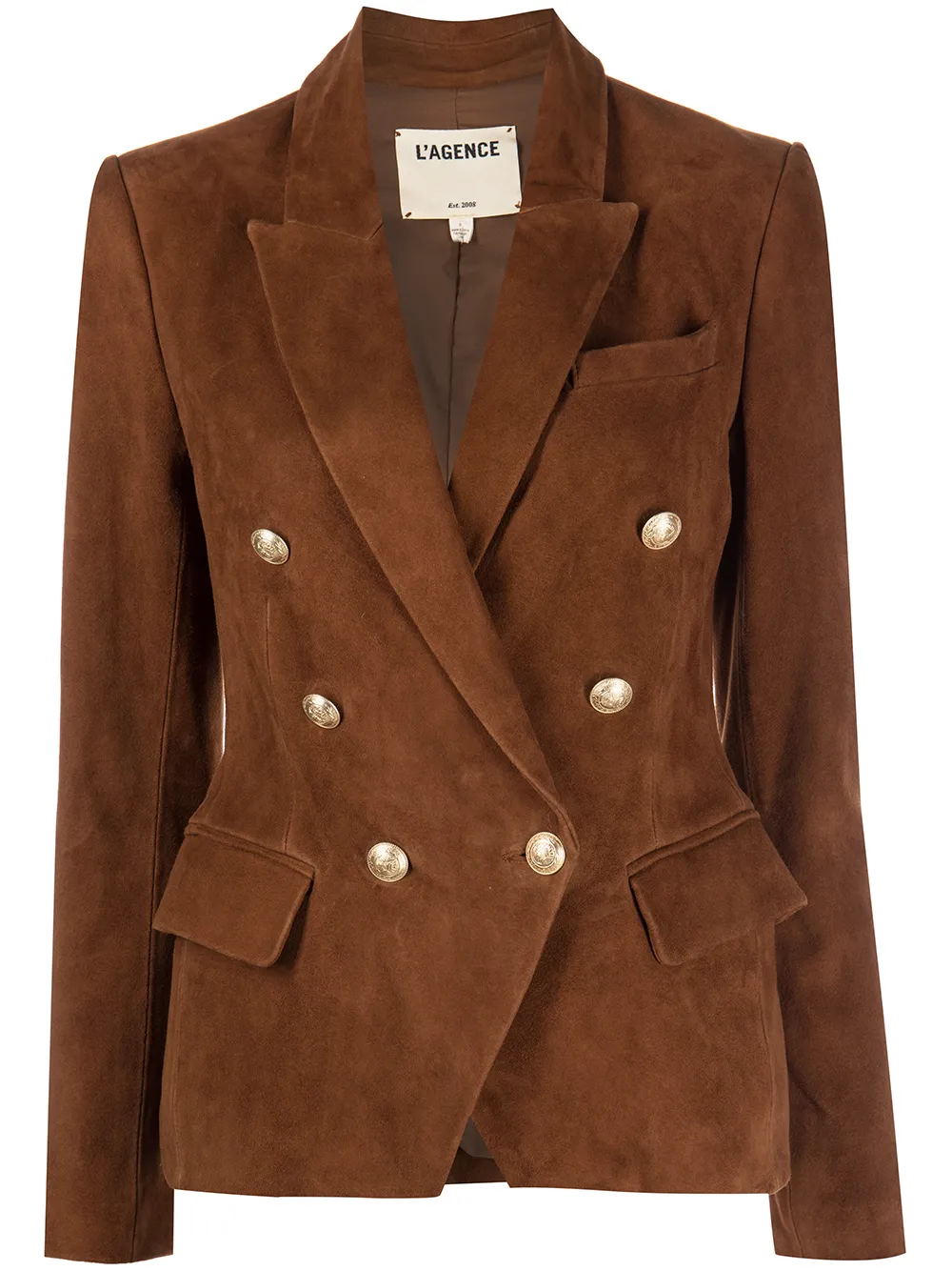 

L'Agence Kenzie double-breasted blazer - Brown