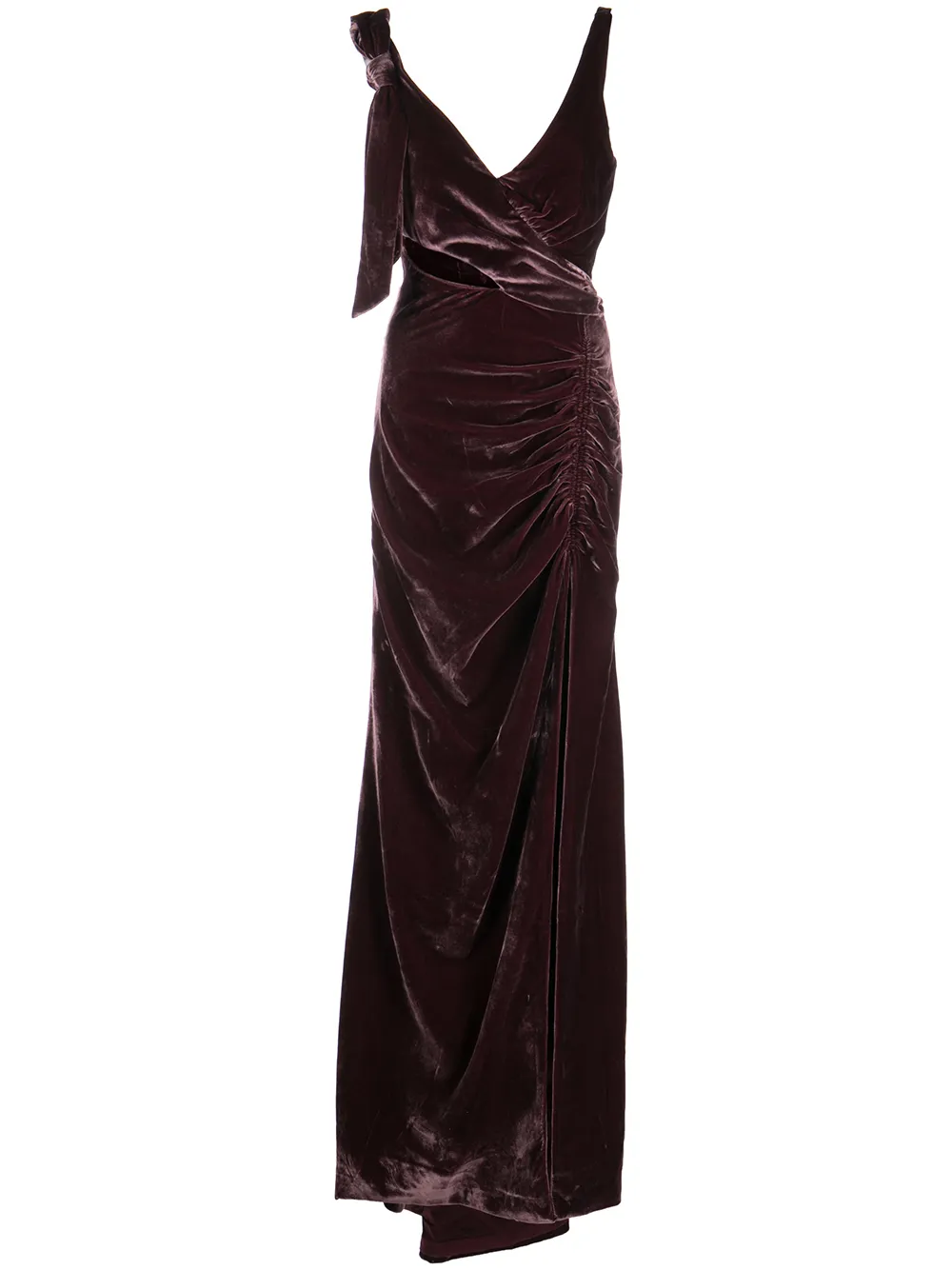 

Cinq A Sept Genevive cut-out gown - Brown