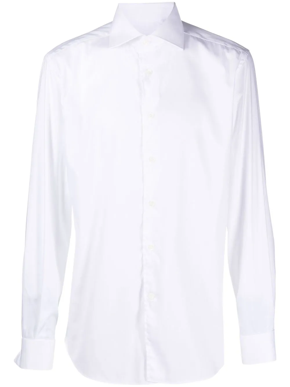 

Corneliani camisa ajustada con botones - Blanco