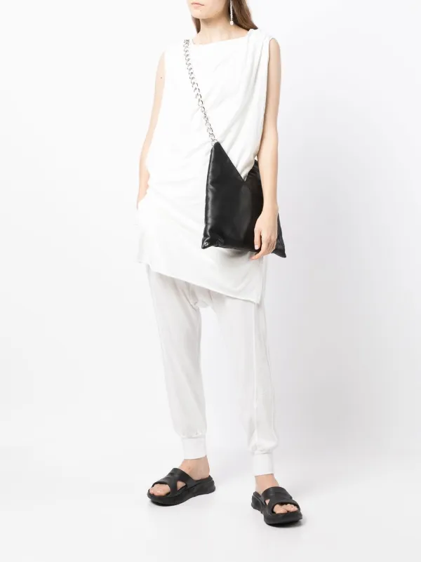 【関税込み】Rick Owens DRKSHDW ミニドレス Rick Owens DRKSHDW ドレープ ミニドレス | ホワイト | FARFETCH JP