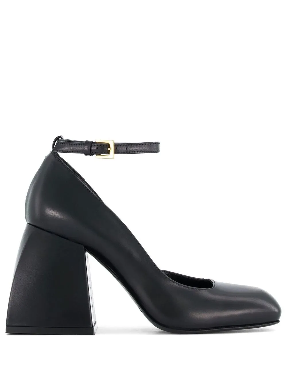 

Nodaleto square-toe leather pumps - Black