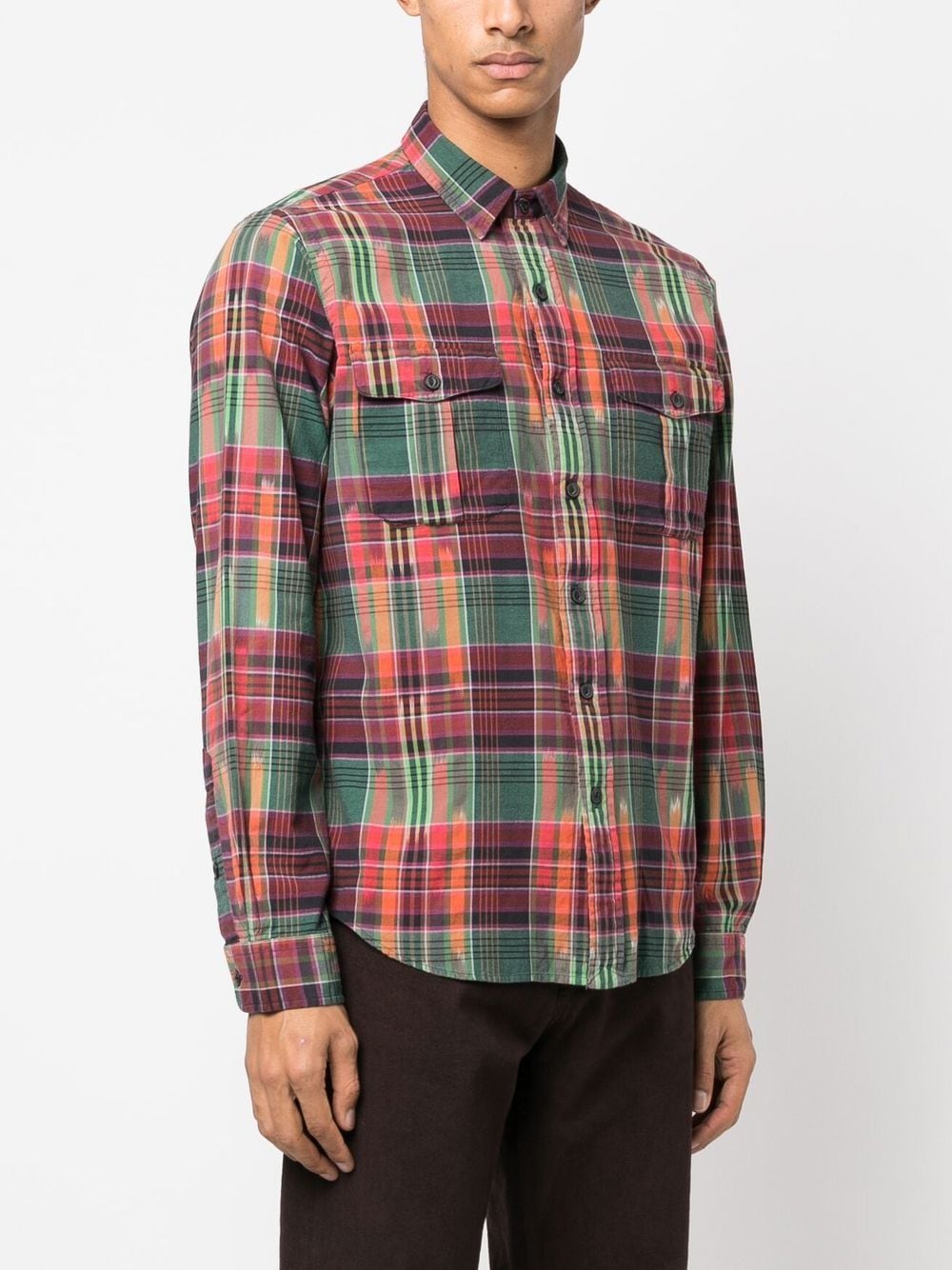 Polo Ralph Lauren Plaid-check Long-sleeve Shirt In Red | ModeSens