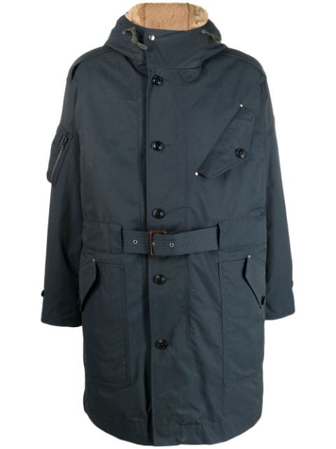 Polo Ralph Lauren belted hooded parka 