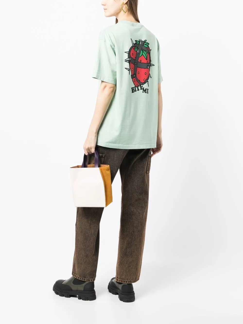 Undercover T-shirt met grafische print - Groen