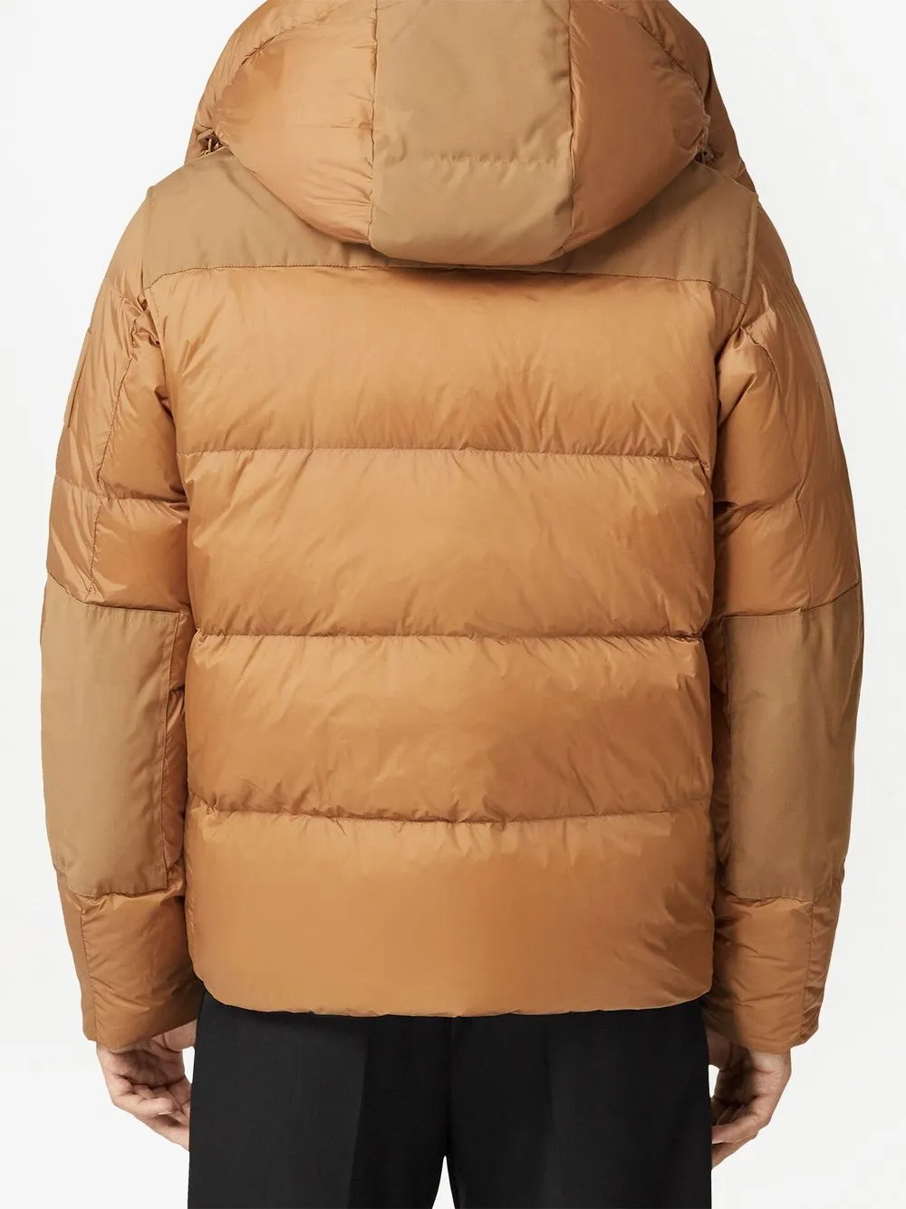 detachable-sleeves hooded puffer jacket