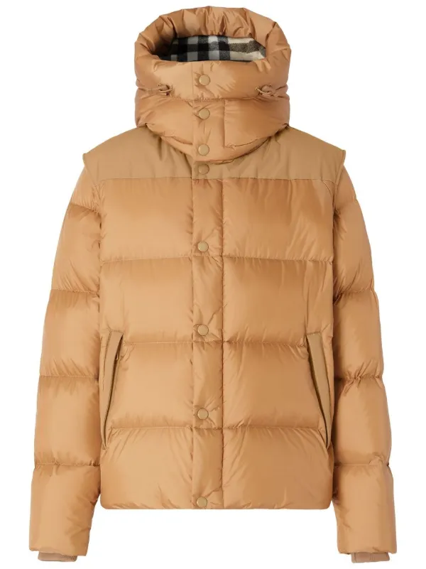 Burberry detachable-sleeves Hooded -