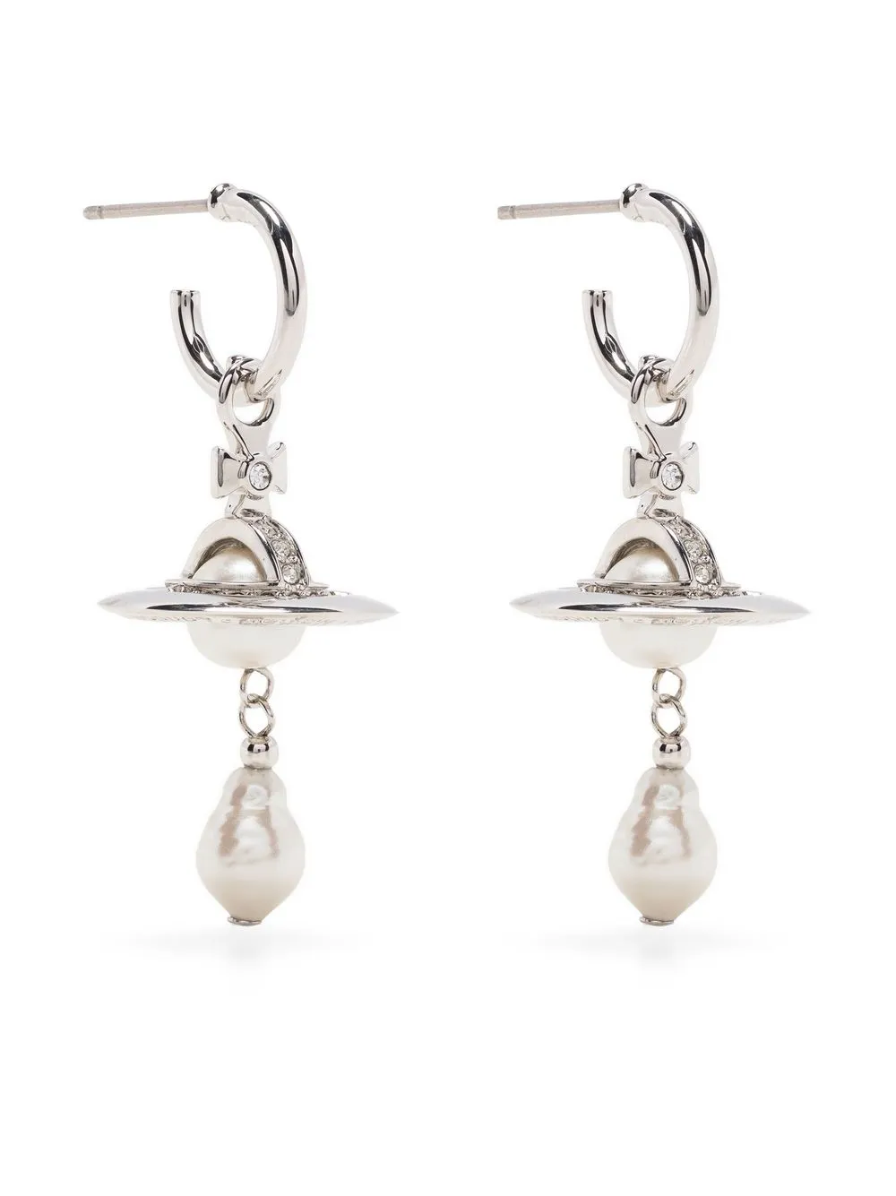 Vivienne Westwood Orb-detail Post Earrings In Silver