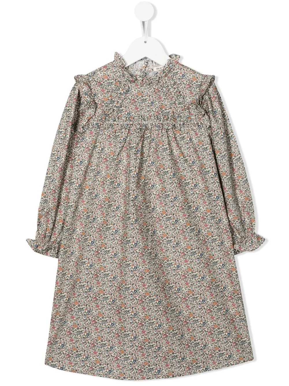 

THE NEW SOCIETY vestido manga larga con estampado floral - Neutro