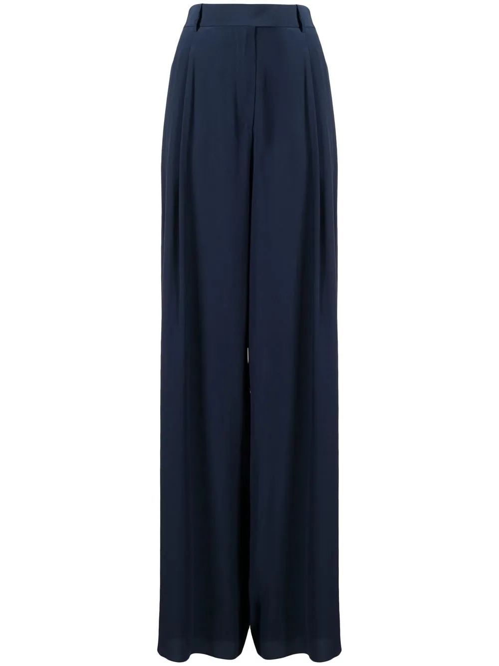 

Rochas pleated high-waisted trousers - Blue