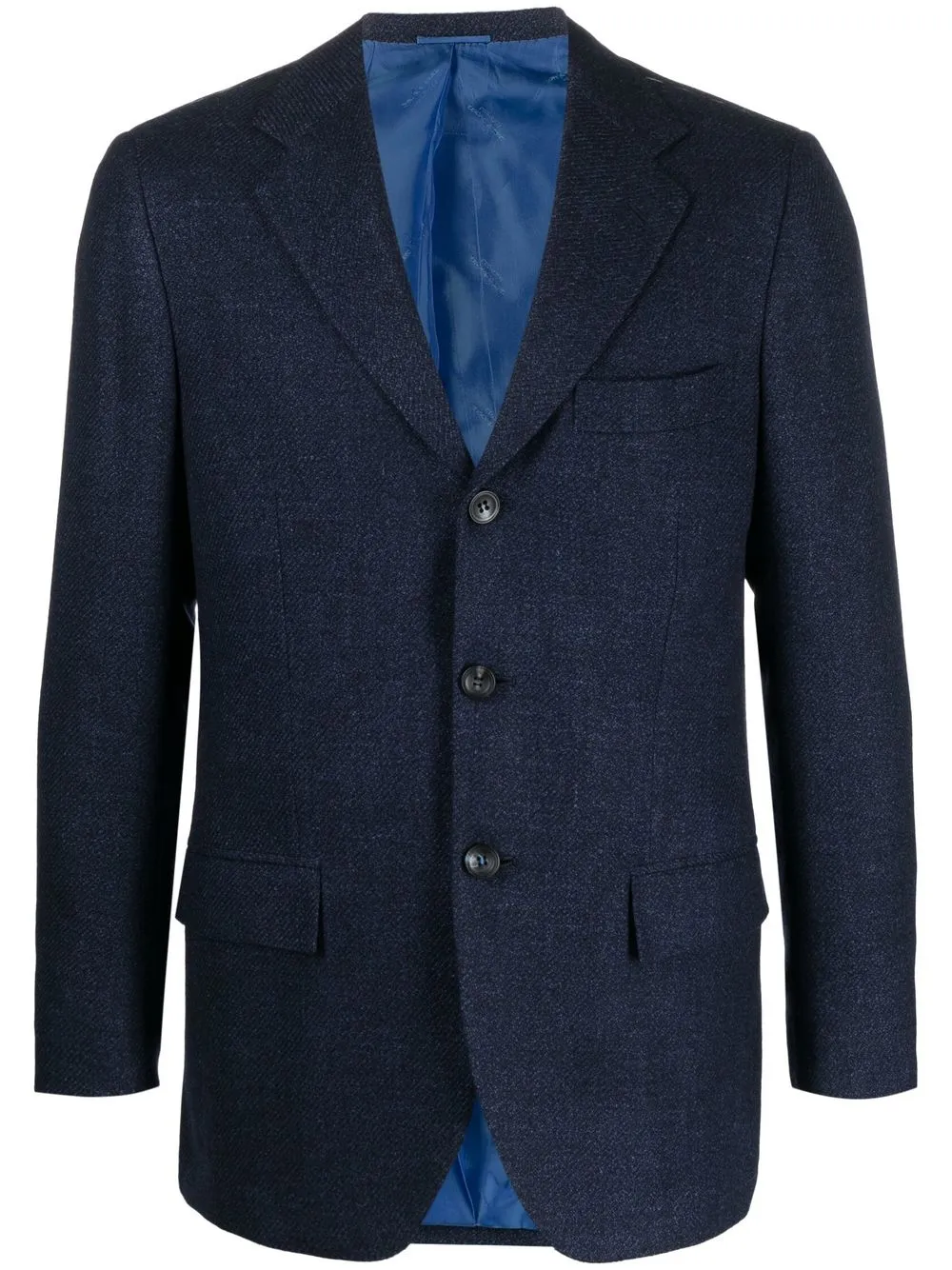 

Kiton single-breasted blazer - Blue