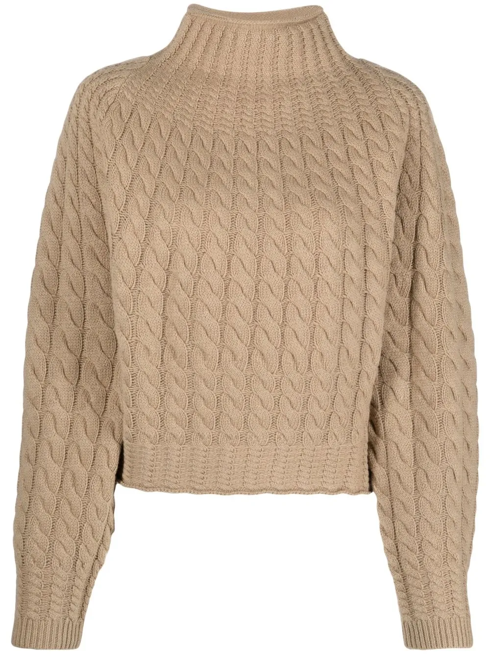 

Theory cable-knit long-sleeved jumper - Neutrals