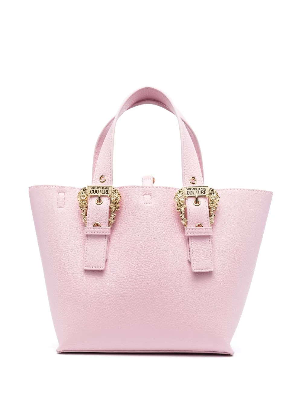 

Versace Jeans Couture Baroque-buckle tote bag - Pink