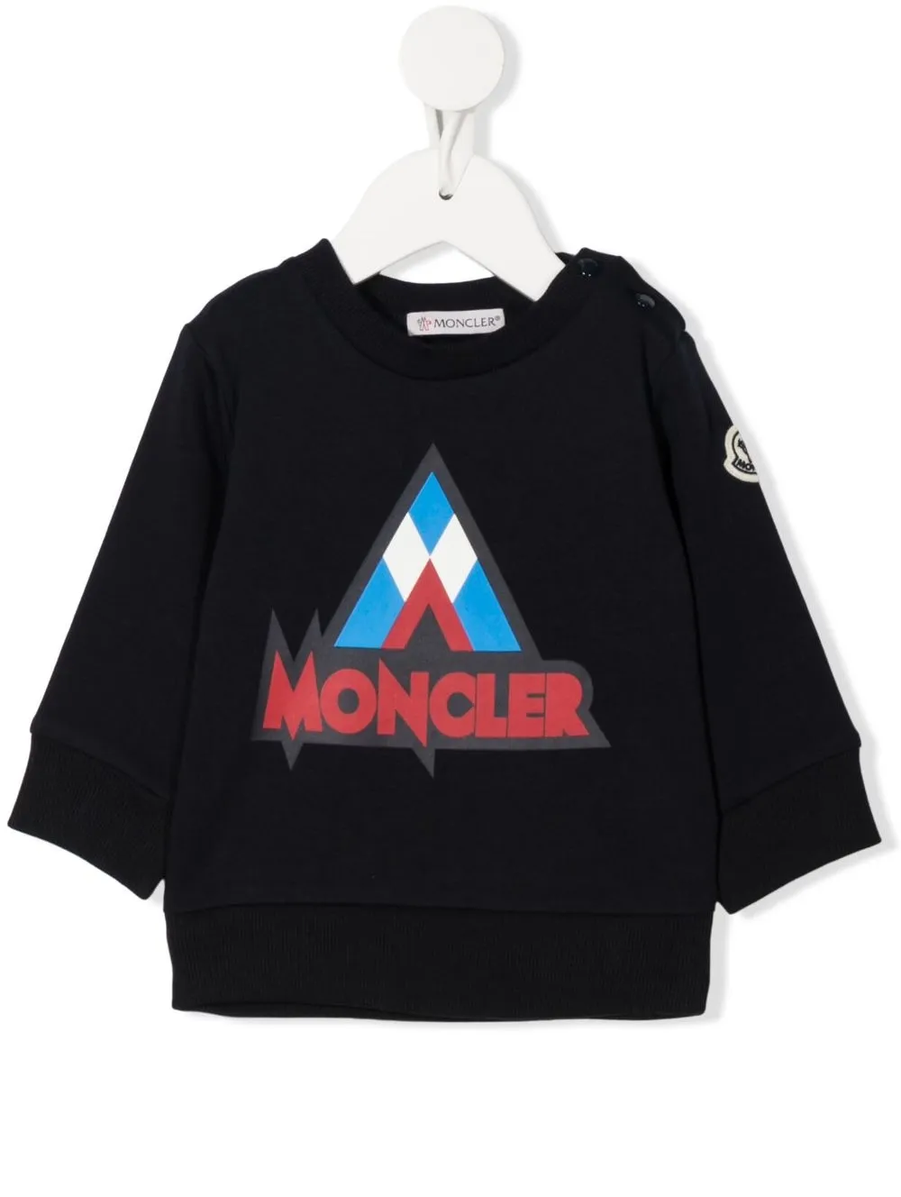 

Moncler Enfant sudadera con logo estampado - Azul