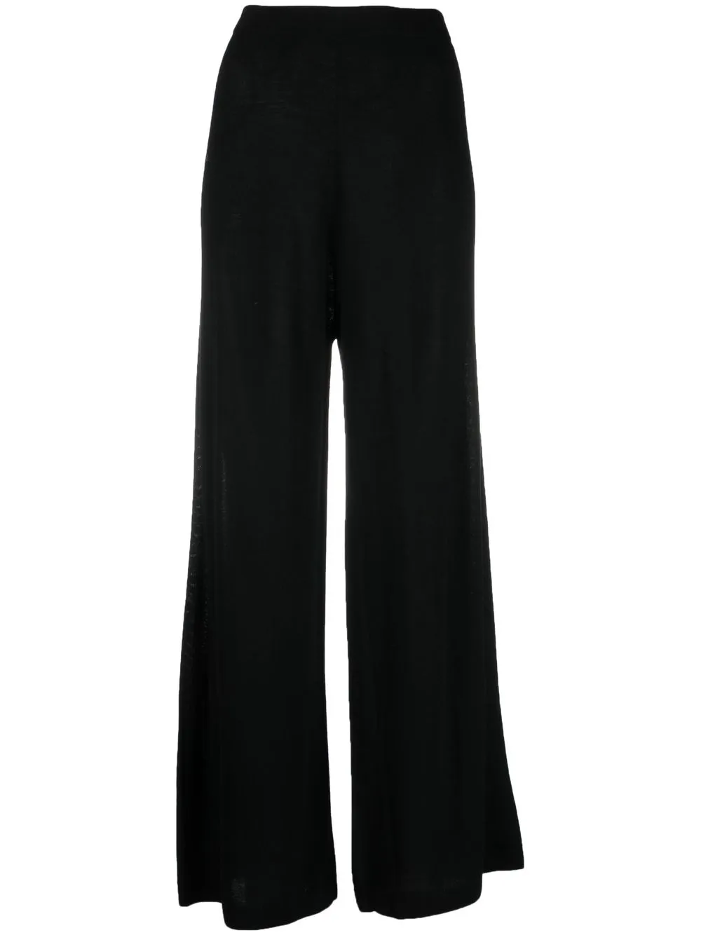 

Allude pantalones anchos de tejido - Negro