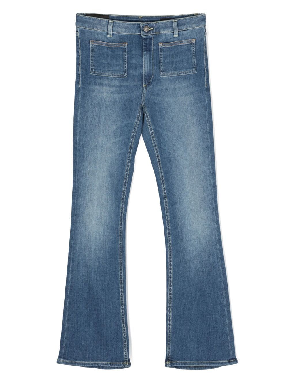 Shop Dondup Light-wash Stretch-cotton Jeans In Blue