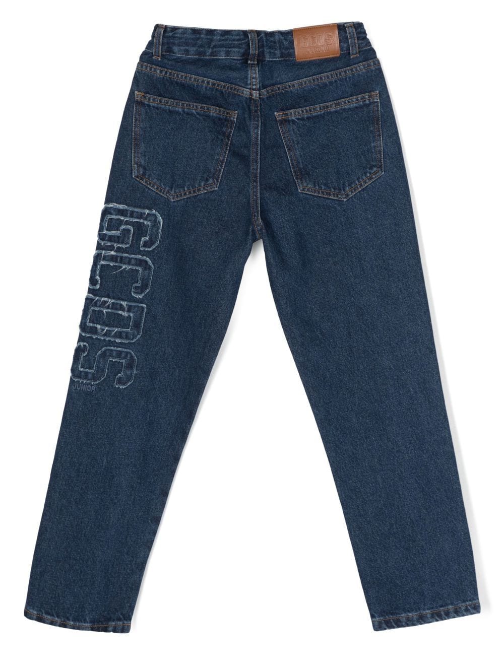 Gcds Kids Jeans met logopatch - Blauw