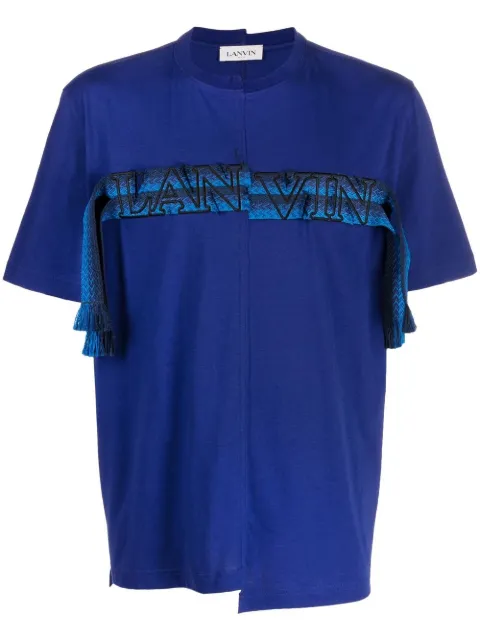 Lanvin logo-embroidered cotton T-shirt