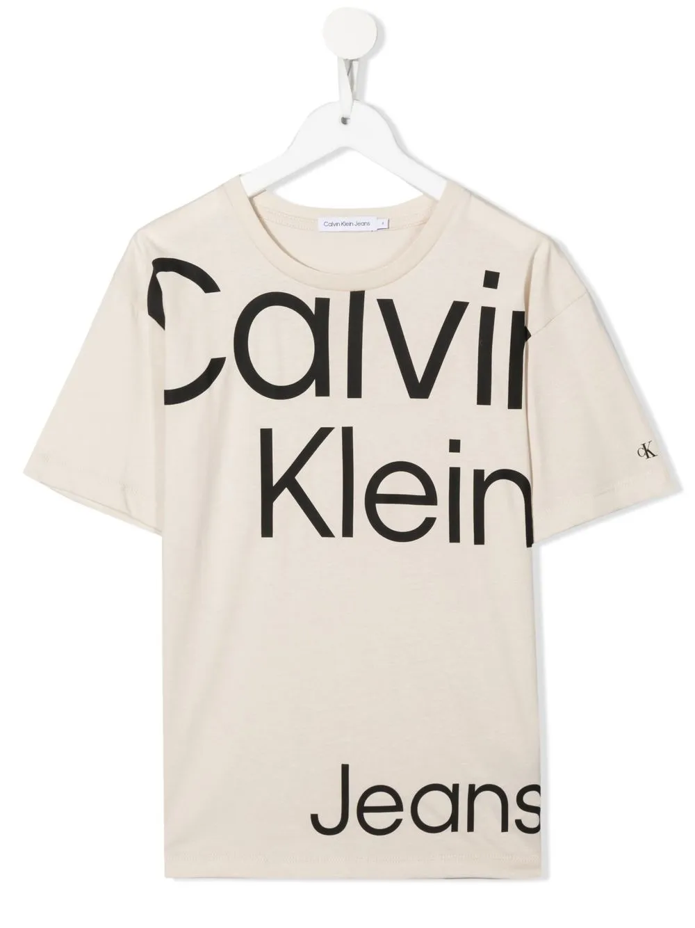 

Calvin Klein Kids playera con logo estampado - Neutro