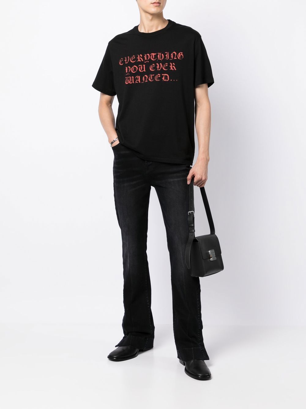 AMIRI T-shirt met tekst - Zwart