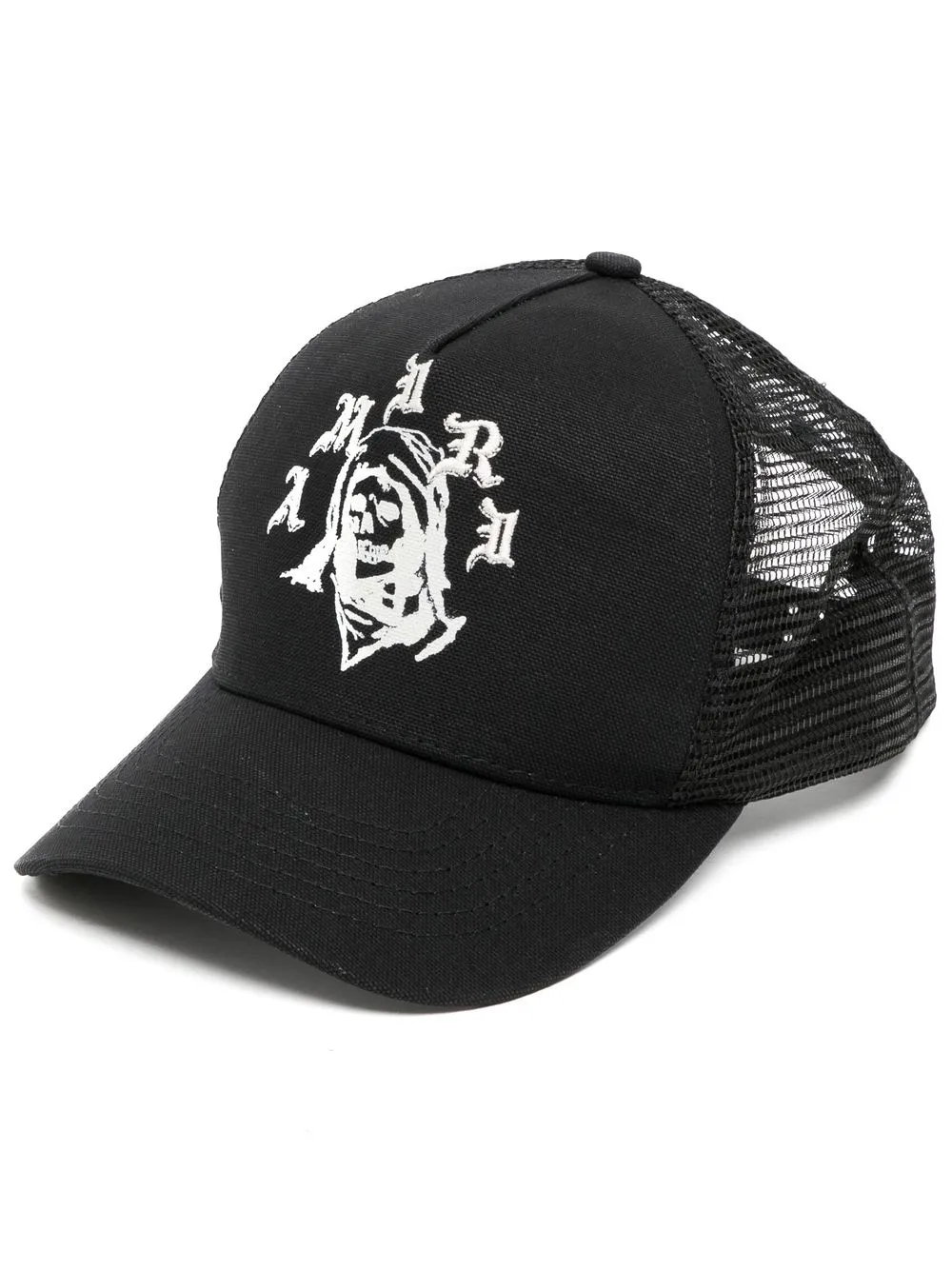 

AMIRI logo-print trucker hat - Black