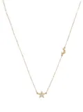 Adina Reyter 3D Moon and Star diamond necklace - Gold