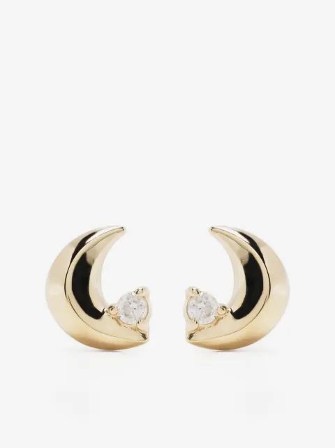 Adina Reyter 14kt yellow gold Super TIny diamond stud earring
