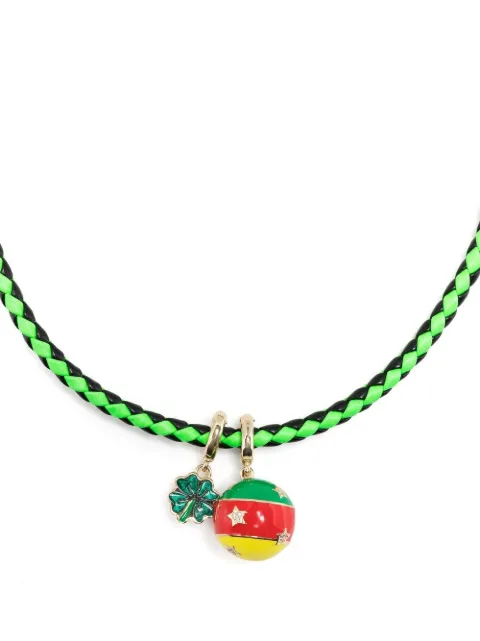Lauren Rubinski collar con dije de trébol