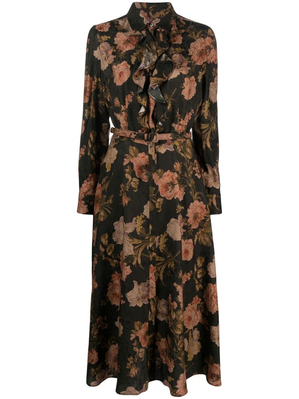 Ralph Lauren Collection Blakye floral-print shirt dress - Black