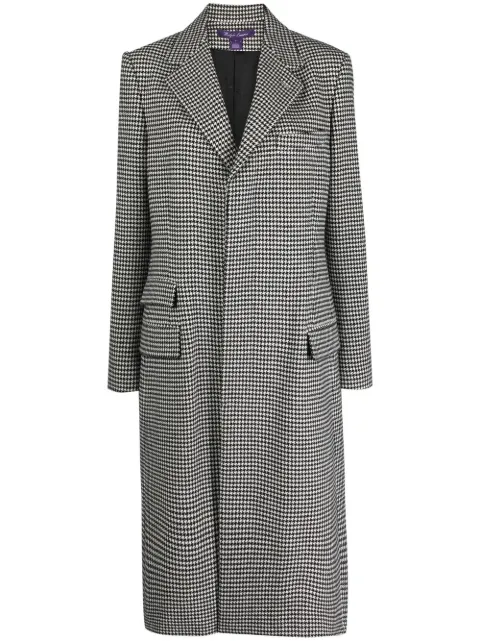 Ralph Lauren Collection Wells houndstooth wool coat
