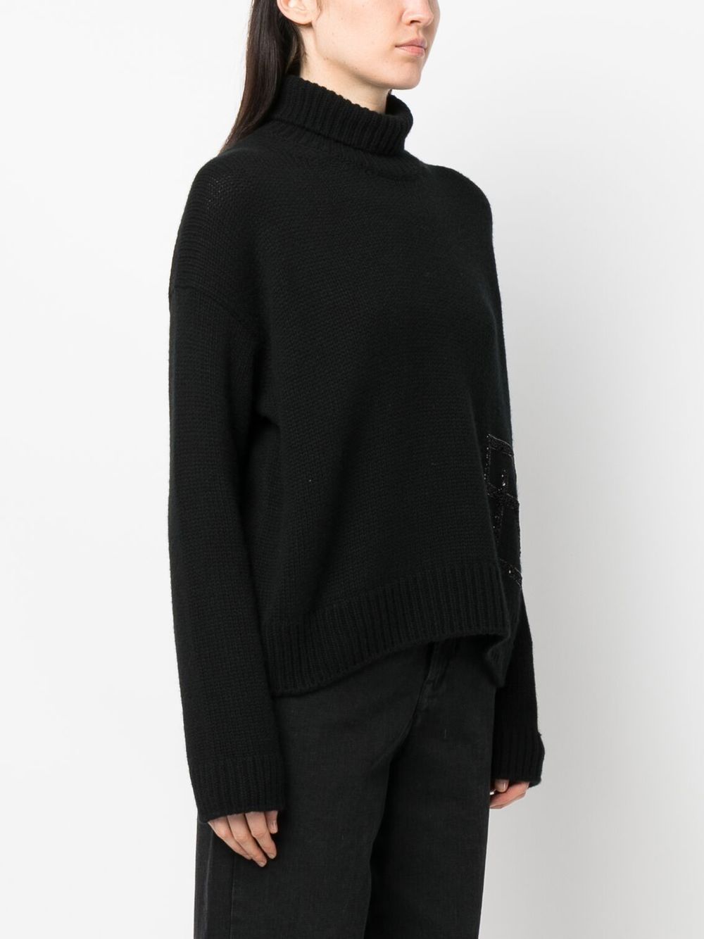 Ralph Lauren Collection logo-embellished turtleneck jumper Women