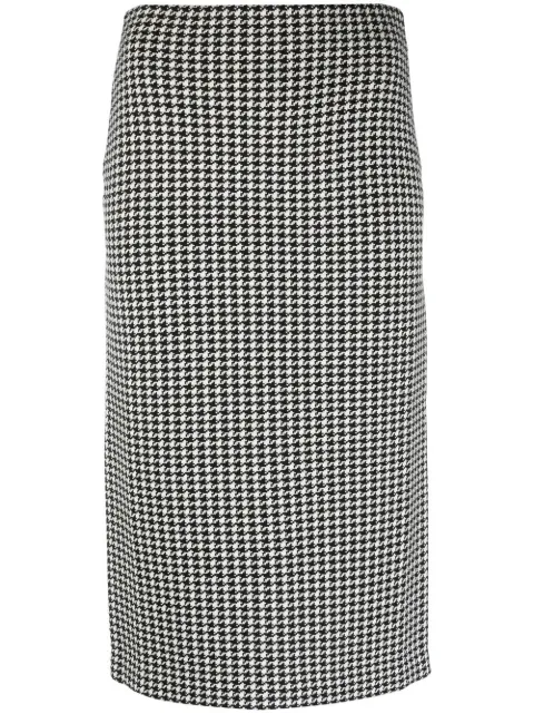 Ralph Lauren Collection houndstooth pencil skirt