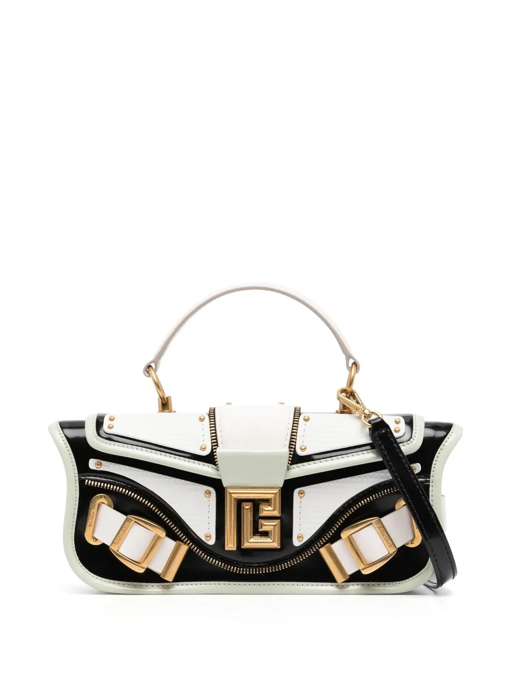 

Balmain medium 1945 panelled crossbody bag - Black