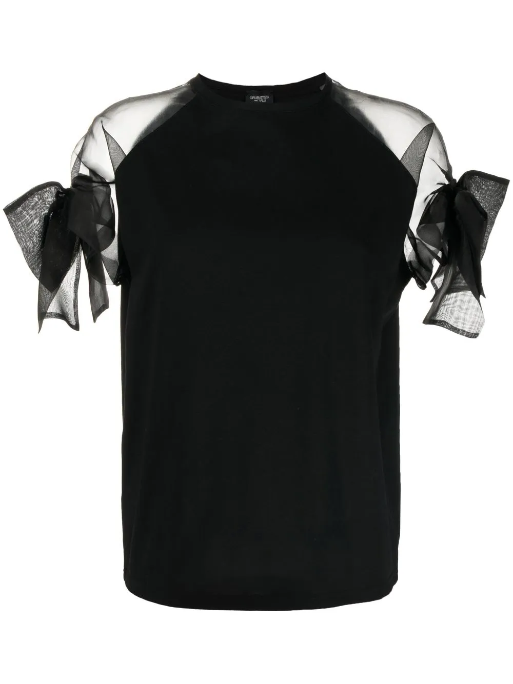 

Giambattista Valli bow-detail short-sleeve top - Black