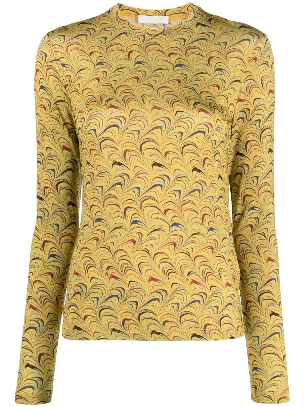 

Ulla Johnson top Eve con estampado abstracto - Amarillo