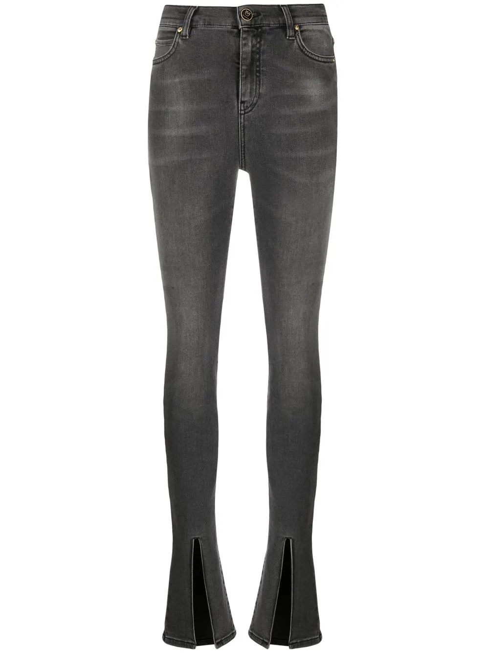 

PINKO skinny jeans con tiro alto - Gris