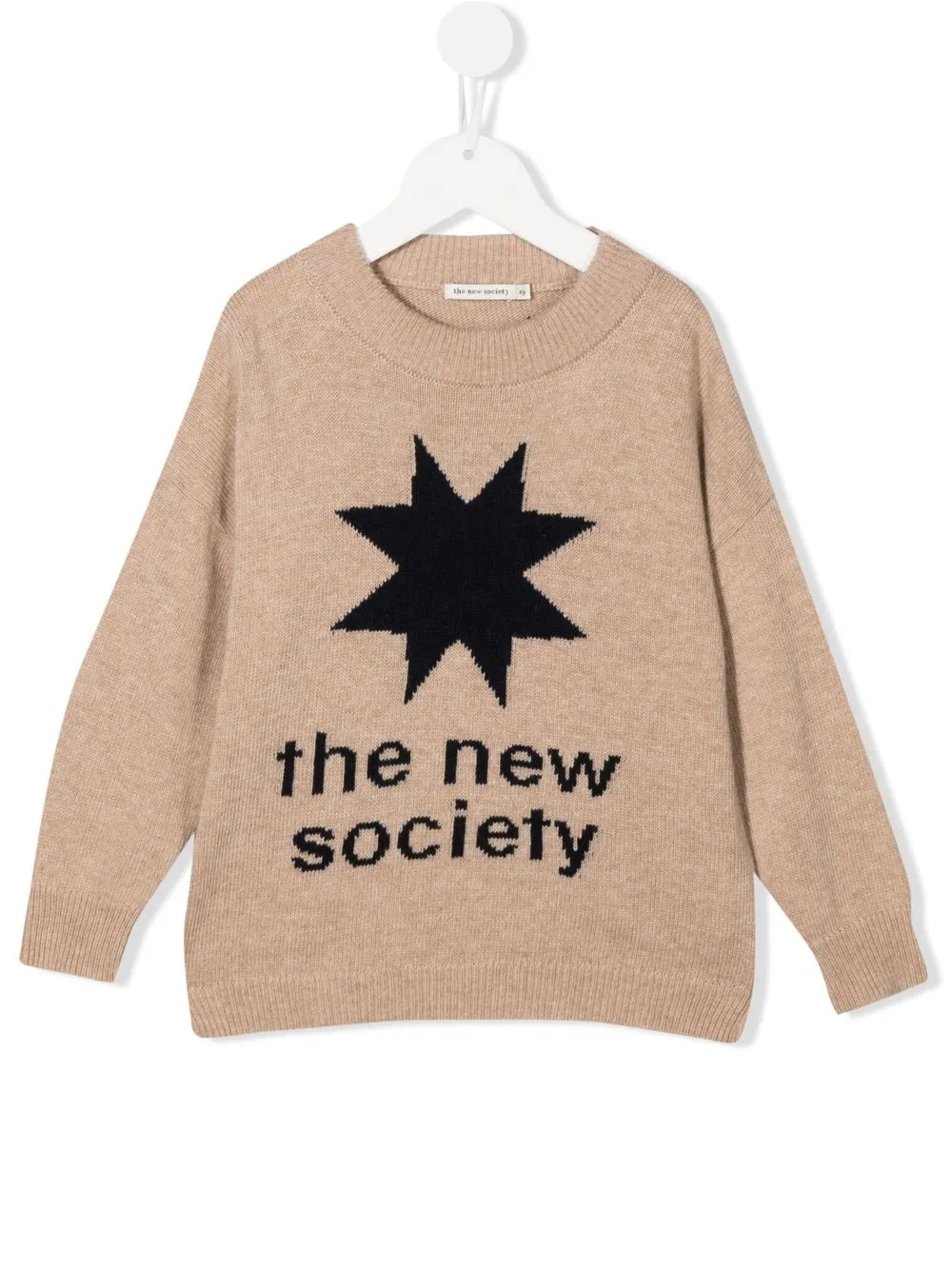 

THE NEW SOCIETY suéter tejido en intarsia con cuello redondo - Neutro