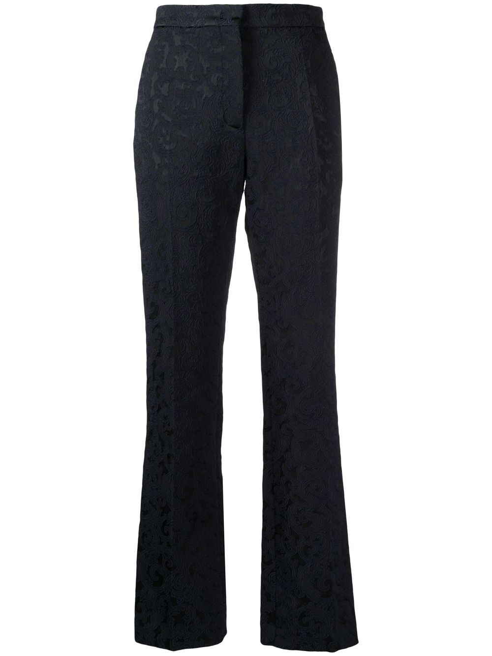 

Rochas patterned-jacquard tailored trousers - Blue