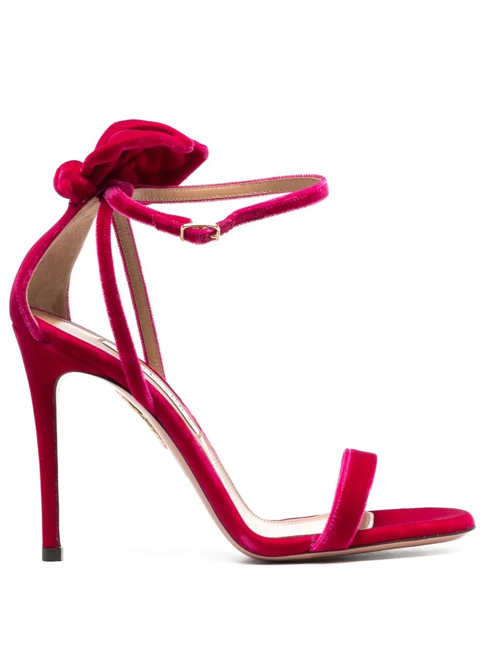 

Aquazzura rear bow-detail 105mm sandals - Pink