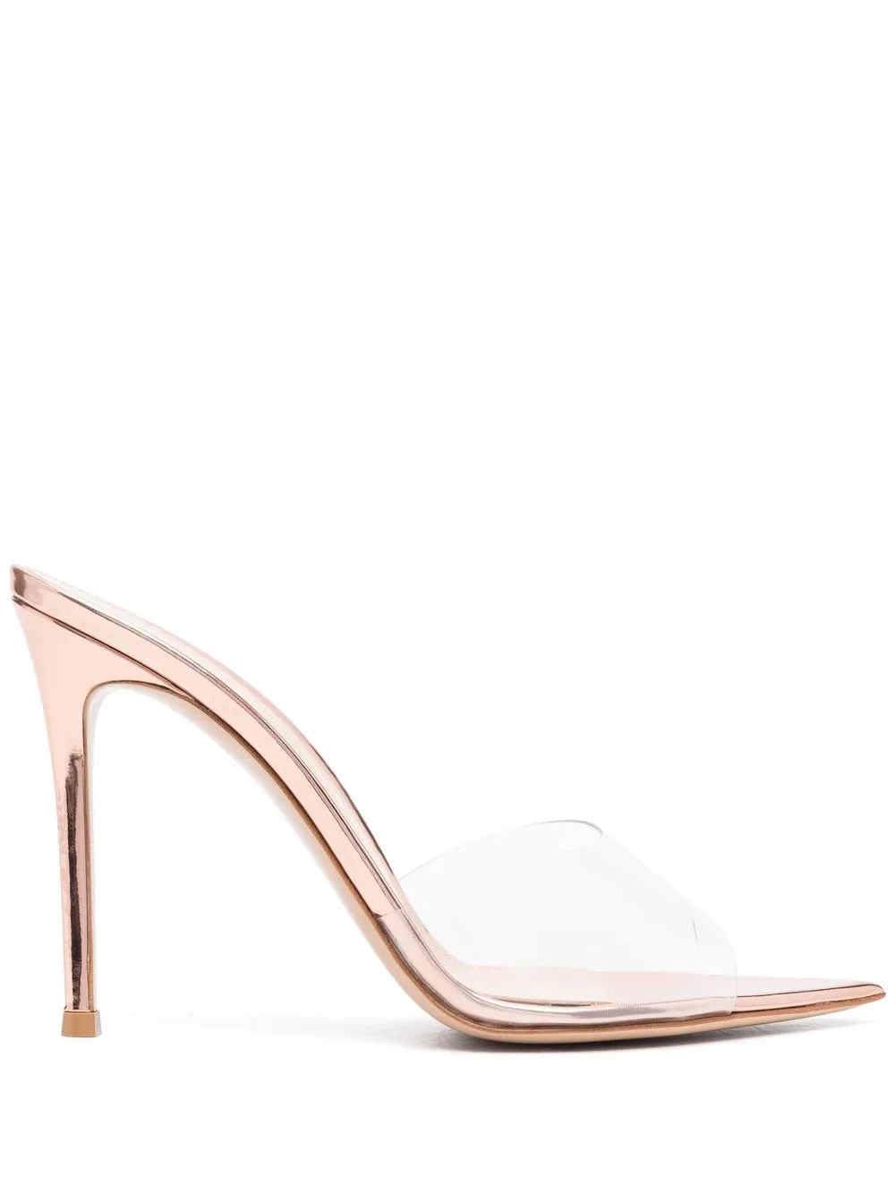 

Gianvito Rossi Elle 105mm transparent mules - Neutrals